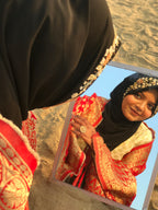Limited Designer Black Floral Occasion Hijab